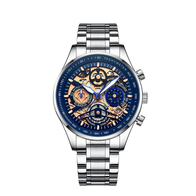 Multifunctional Skeleton Mechanical Design Watch
