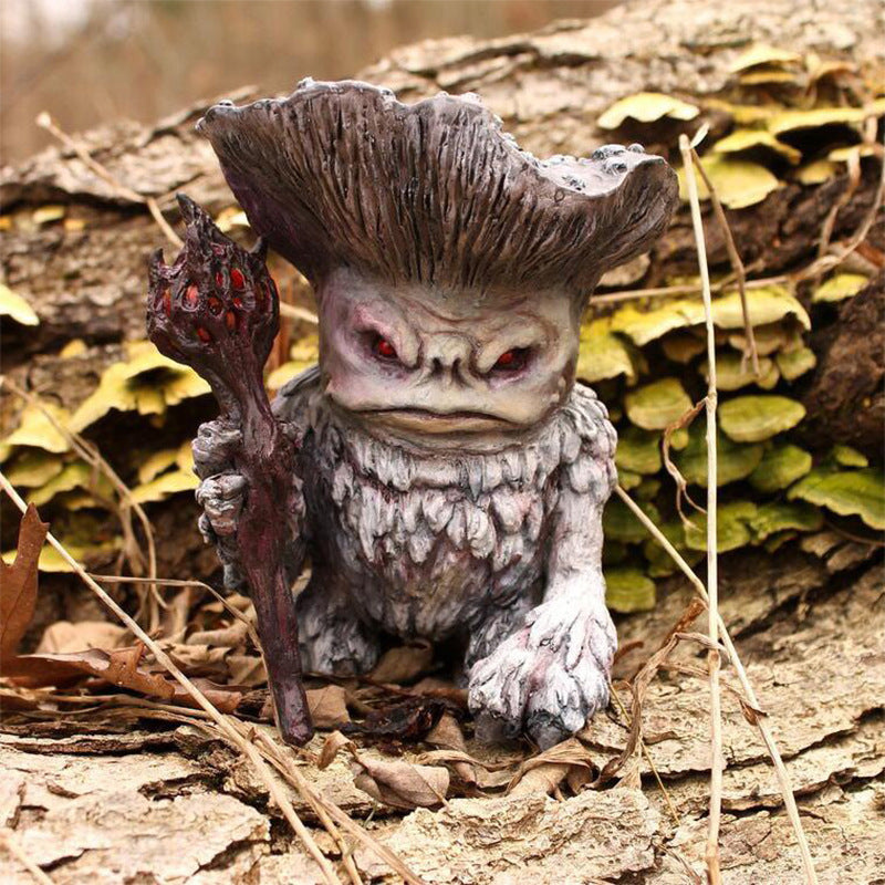 Mushroom Elf Shaman Sorcerer Troll Resin Crafts