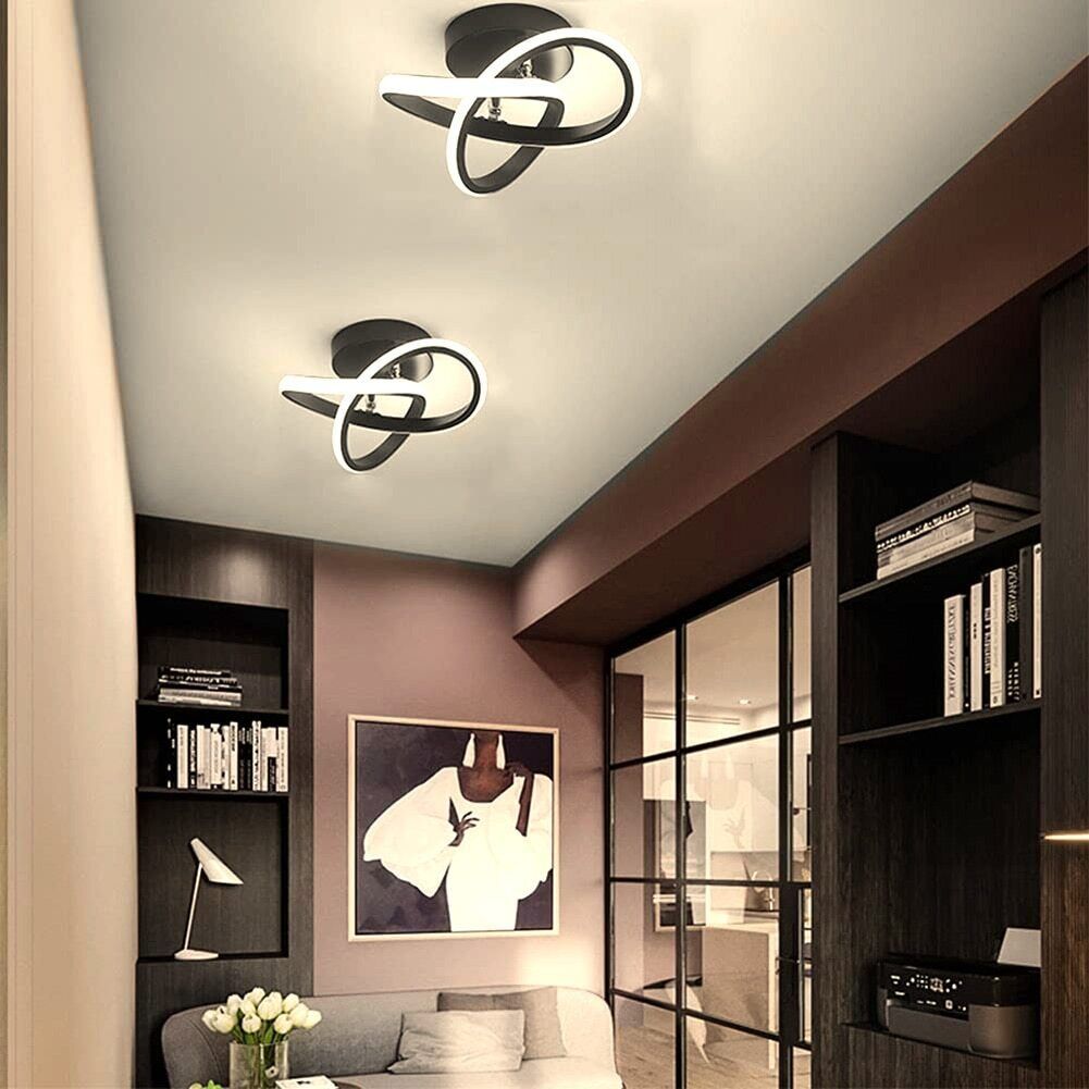 Neu DIMMBAR LED Deckenlampe Design Deckenleuchte Wohnzimmer Flur Eingang Leuchte