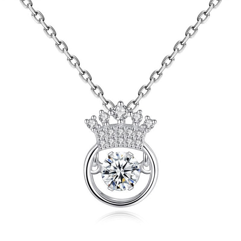 Crown smart Necklace Pendant Heart Pendant Necklace heart one generation wholesale jewelry manufacturers