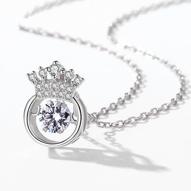 Crown smart Necklace Pendant Heart Pendant Necklace heart one generation wholesale jewelry manufacturers