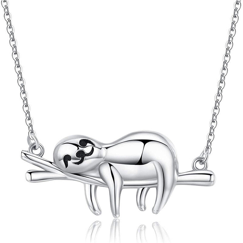 Cute Cartoon Sloth Pendant Necklace