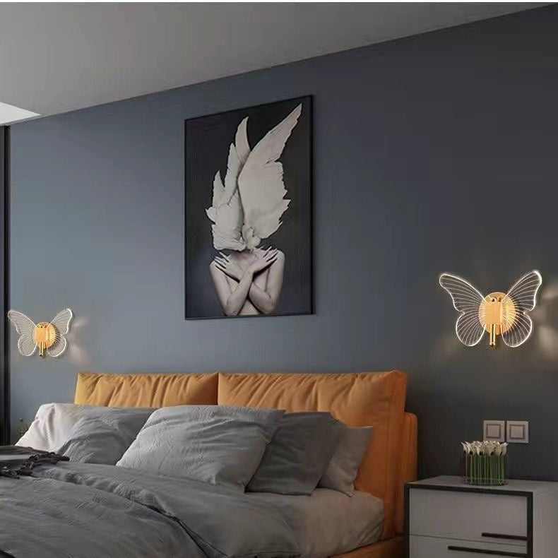 Simple Bedside Acrylic Aisle Background Wall Wall Lamp