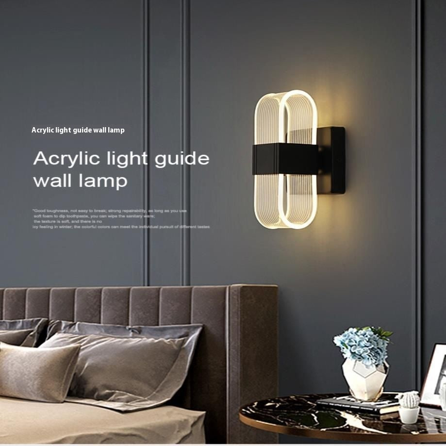 Simple Bedside Acrylic Aisle Background Wall Wall Lamp