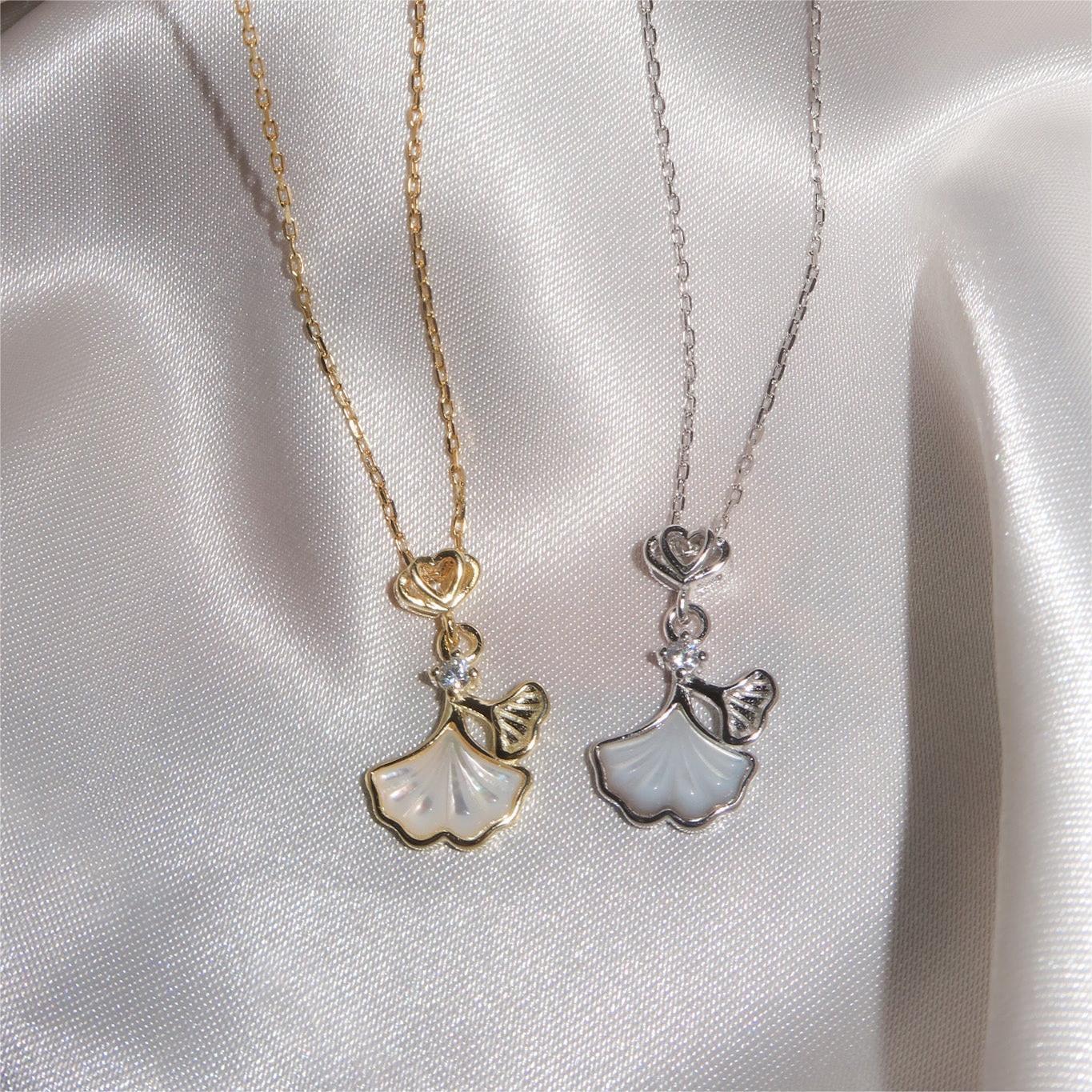 Beach Starfish Conch Necklace Pendant Shell Copper Plating 18k Gold Color Protection