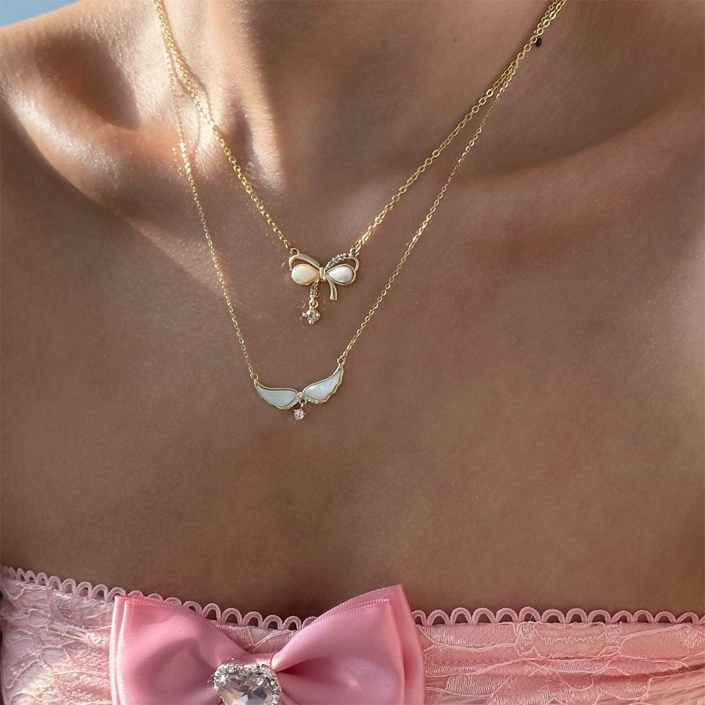 Beach Starfish Conch Necklace Pendant Shell Copper Plating 18k Gold Color Protection