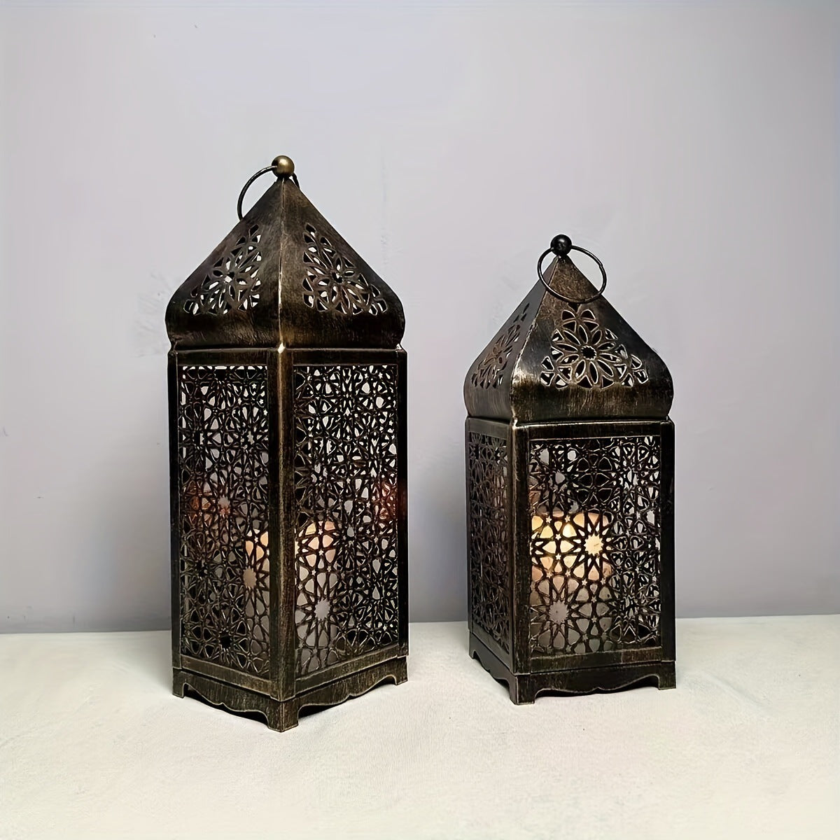 Distressed Candle Portable Lamp Atmosphere Decoration Ornaments