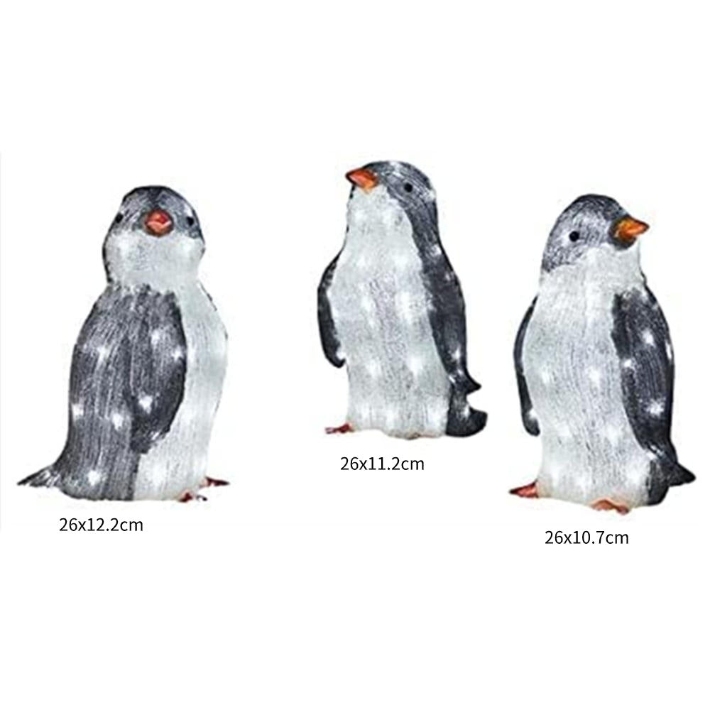 Christmas Penguin Acrylic LED Light Decoration