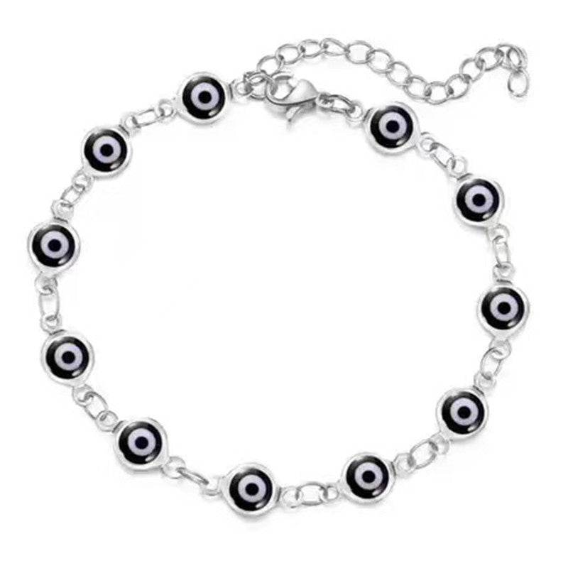 Women Men Jewelry Gold Color Link Chain Colorful Enamel Bacelet