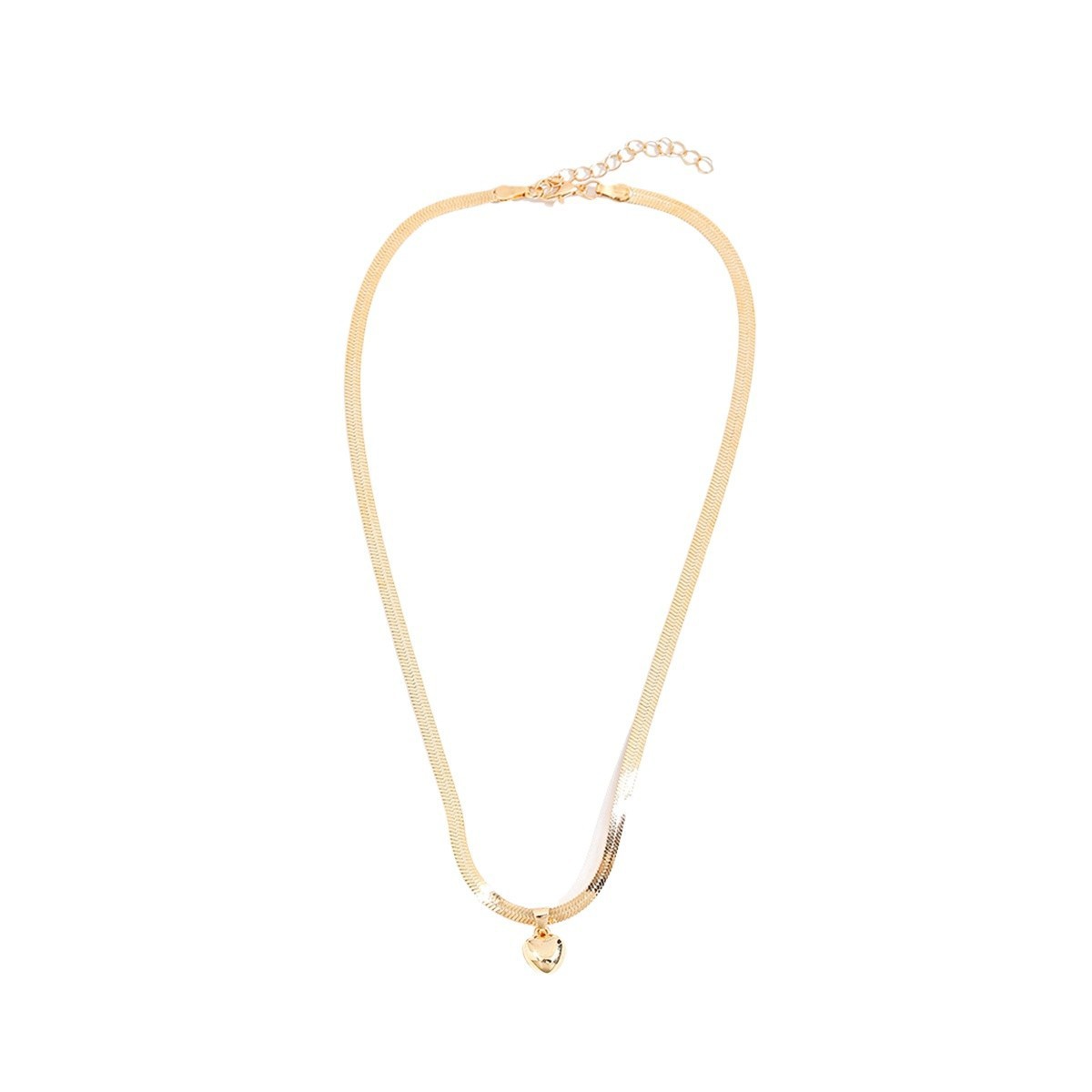 Alloy Peach Heart Sweater Chain Fashion Love