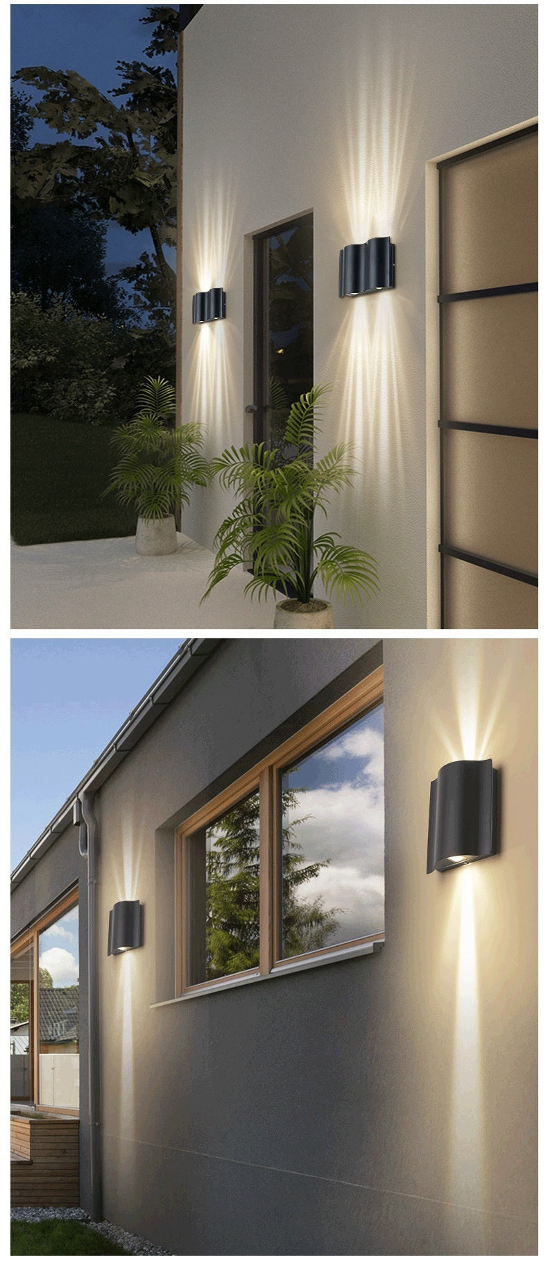 Modern Led Outdoor Up And Down Spotlight Waterproof