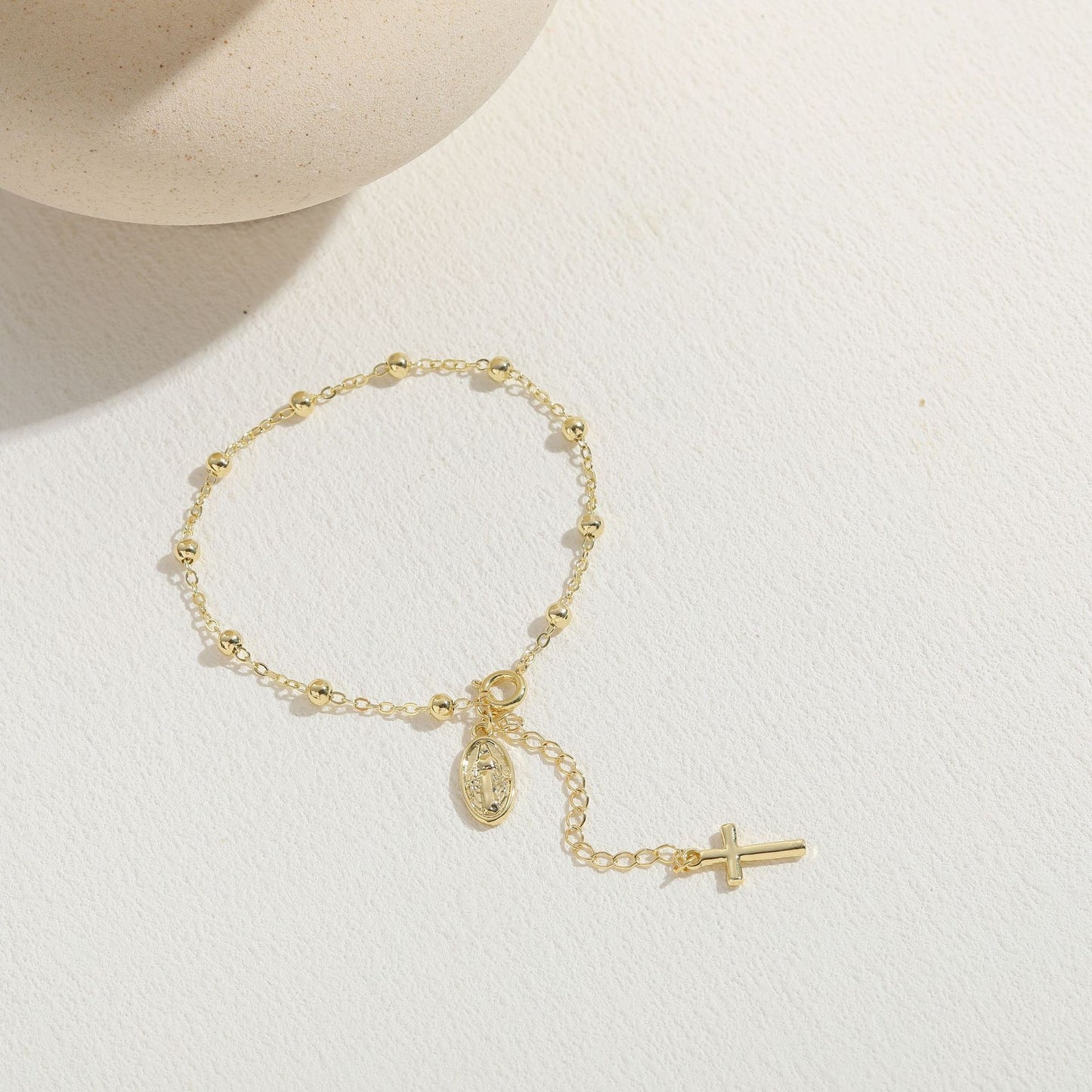 Fashion OL Copper Plating 14k Real Gold Design Light Luxury Bracelet For Women