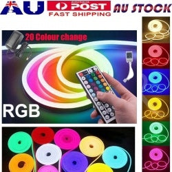 LED Dimmable Strip Neon Rope Lights Waterproof 12V Tube IP65 Bar Sign Light Deco