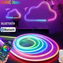 LED Dimmable Strip Neon Rope Lights Waterproof 12V Tube IP65 Bar Sign Light Deco