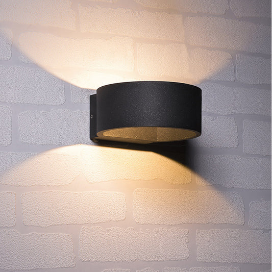 LED Outdoor Wall Lamp Round Balcony Aisle Spotlight