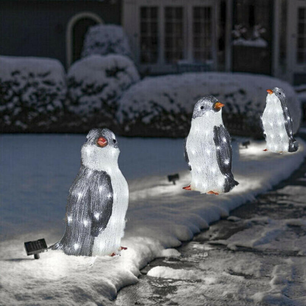 Christmas Penguin Acrylic LED Light Decoration