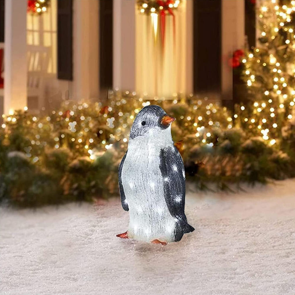 Christmas Penguin Acrylic LED Light Decoration