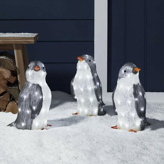 Christmas Penguin Acrylic LED Light Decoration