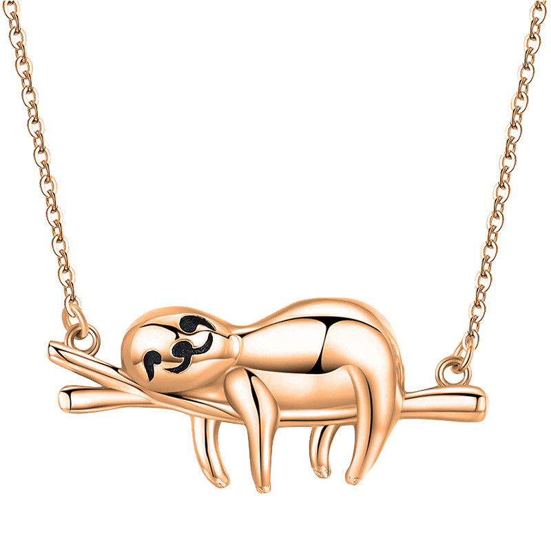 Cute Cartoon Sloth Pendant Necklace