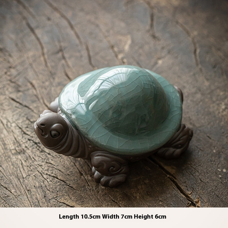 Ge Kiln Little Turtle Creative Tea Room Table Decoration