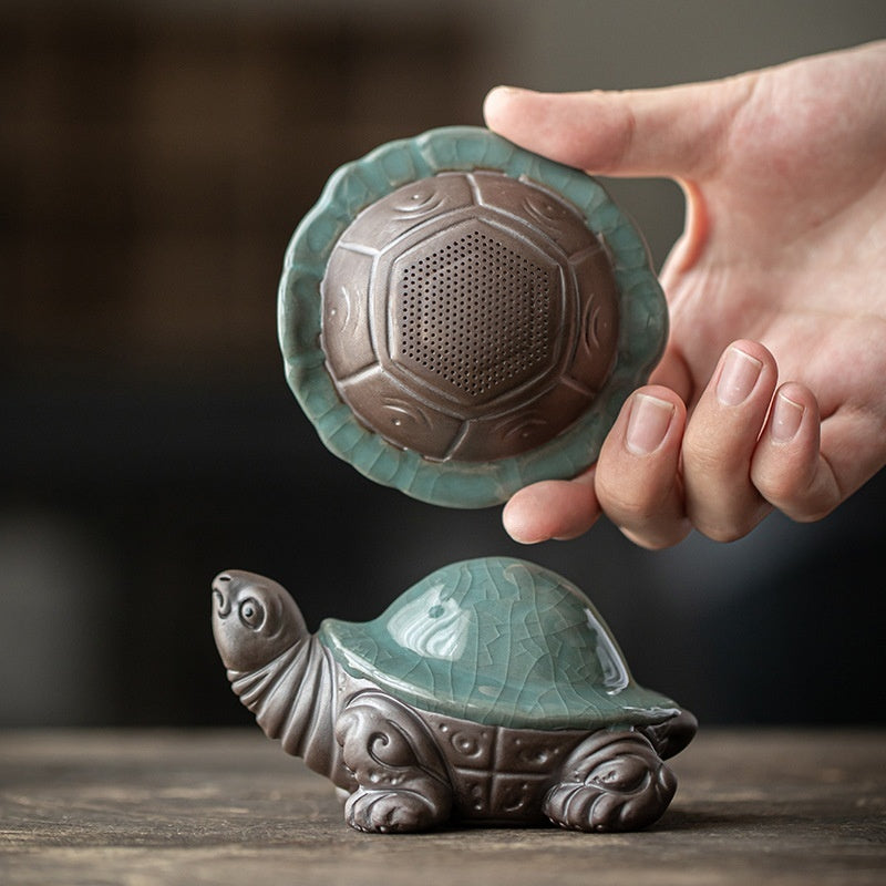 Ge Kiln Little Turtle Creative Tea Room Table Decoration